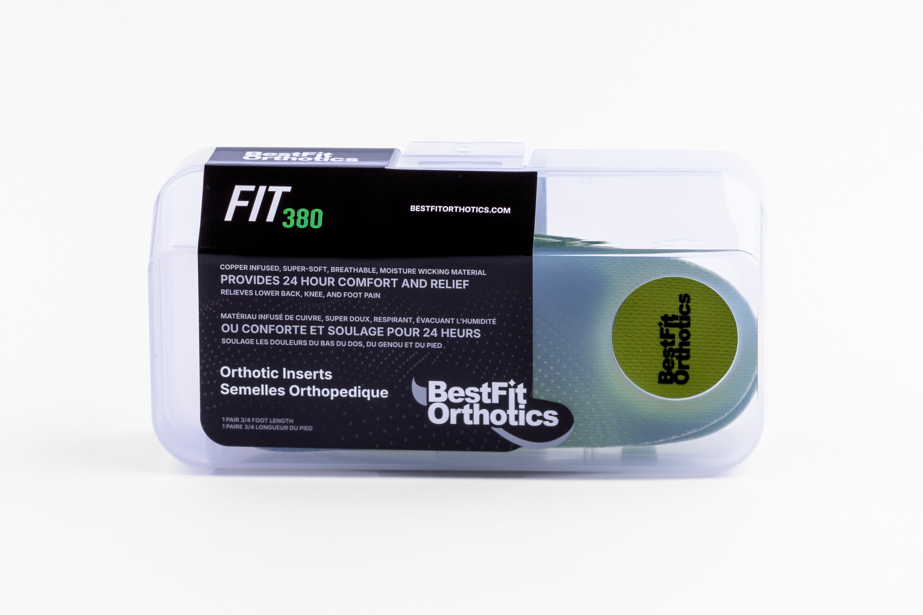 FIT380 Orthotic Inserts 3/4 Length