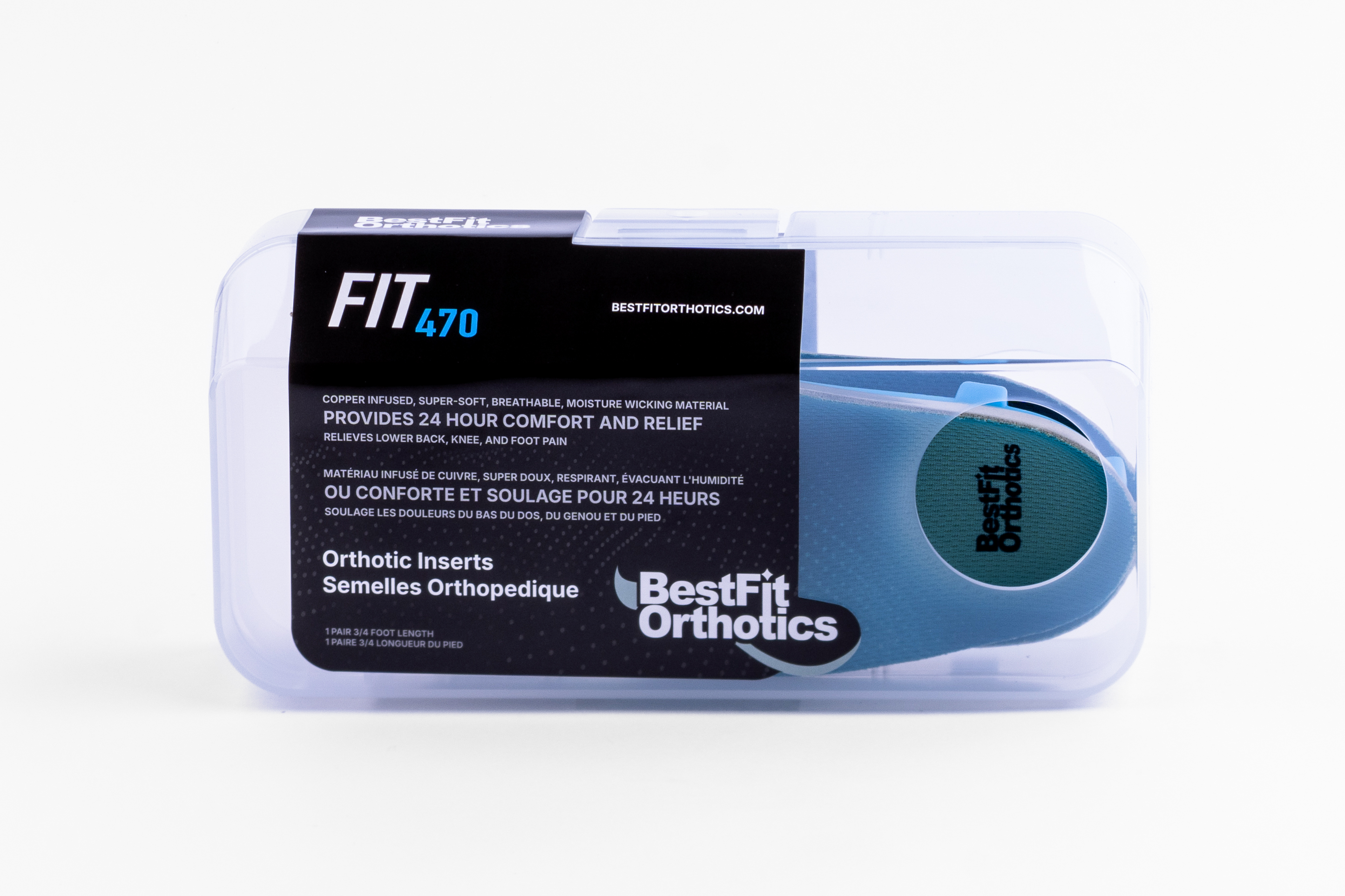 FIT470 Orthotic Inserts 3/4 Length