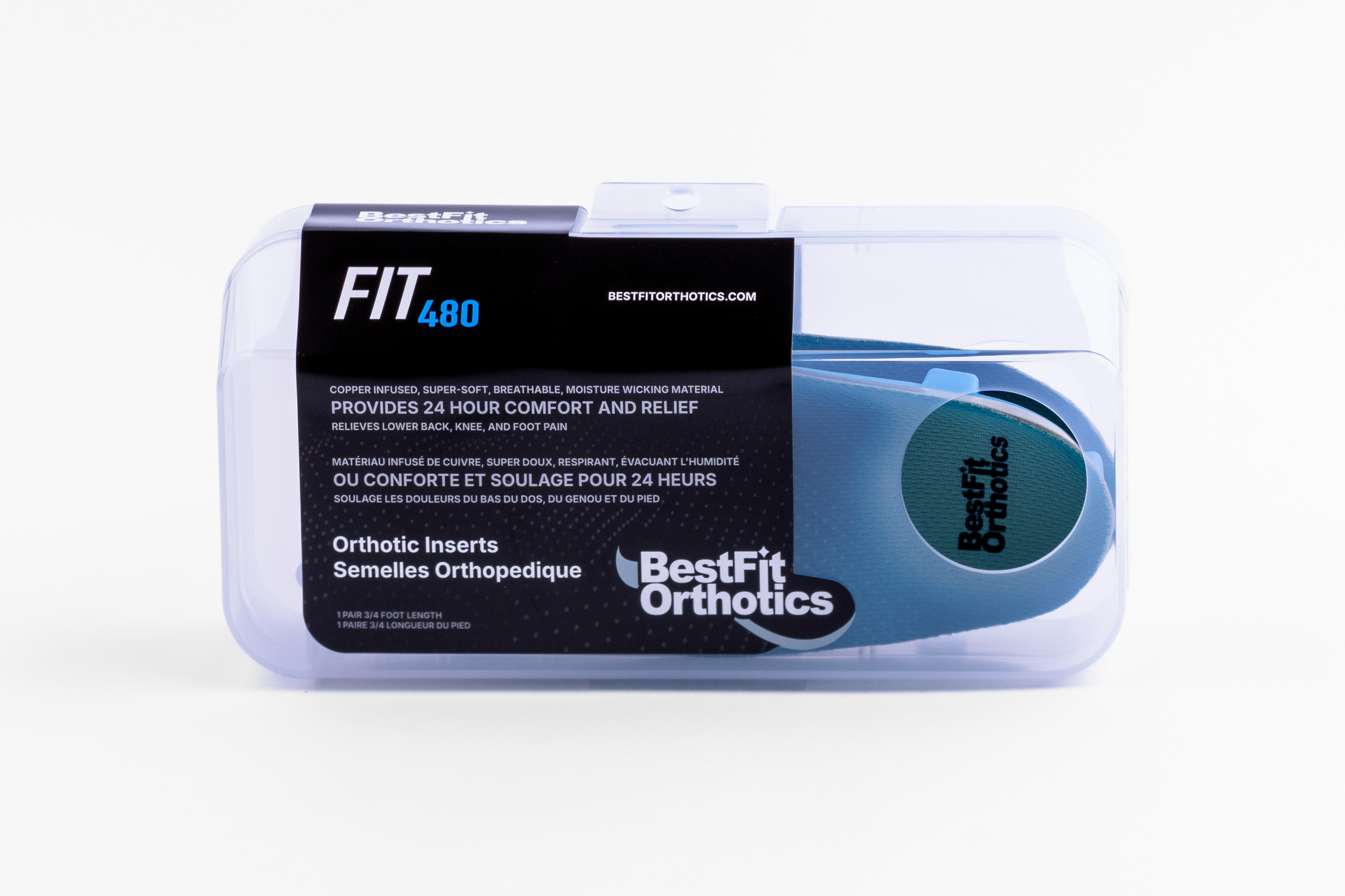 FIT480 Orthotic Inserts 3/4 Length