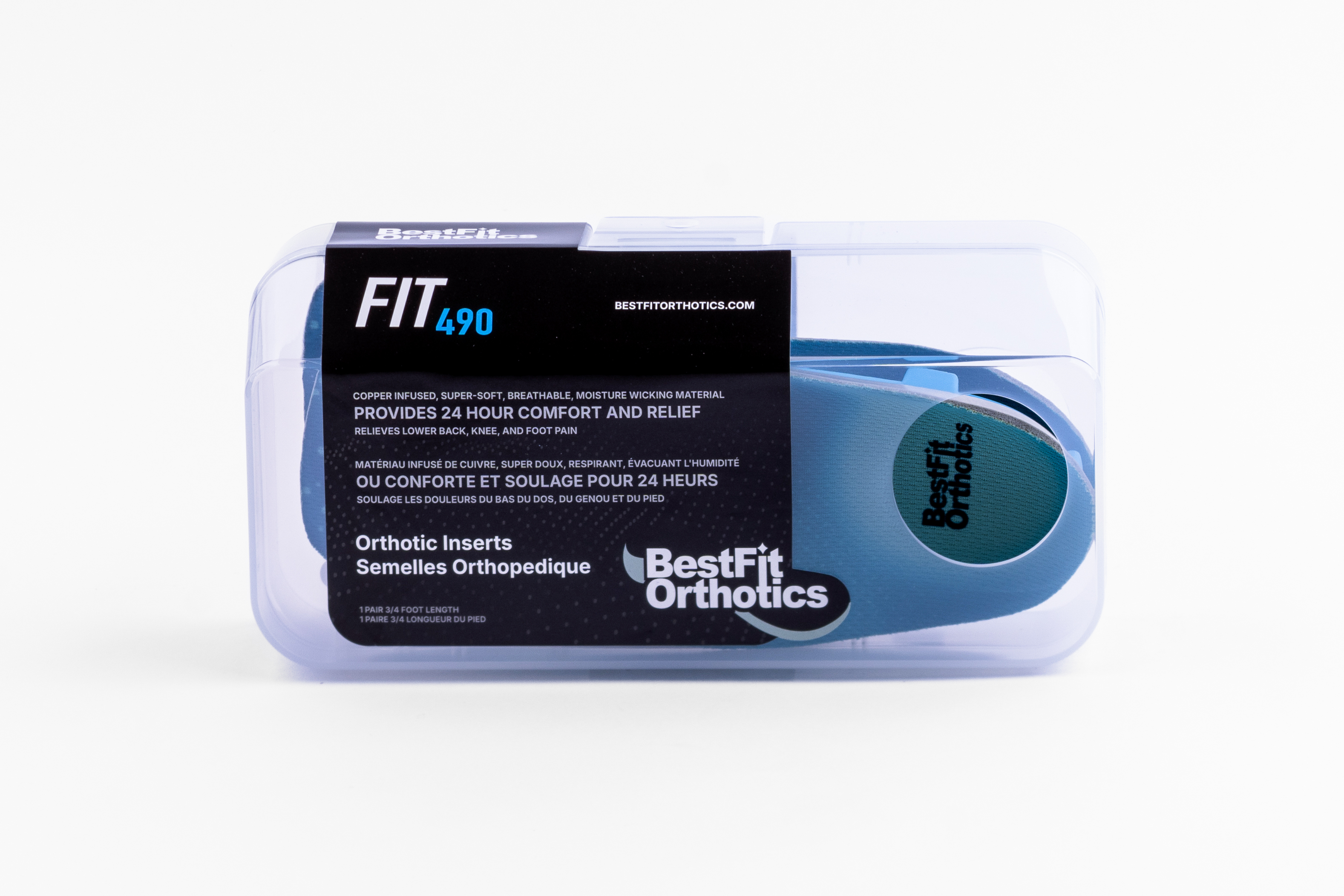 FIT490 Orthotic Inserts 3/4 Length