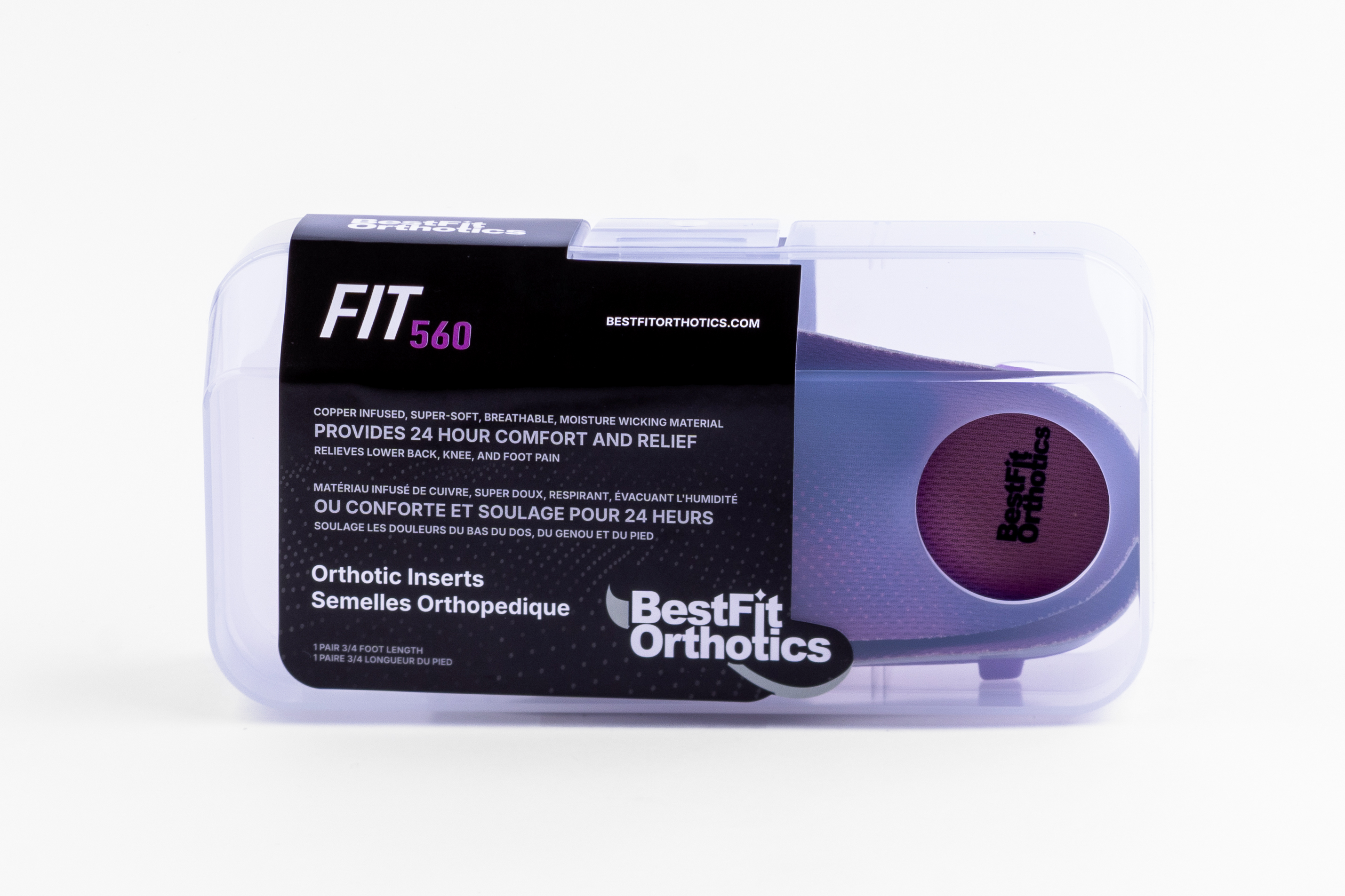 FIT560 Orthotic Inserts 3/4 Length