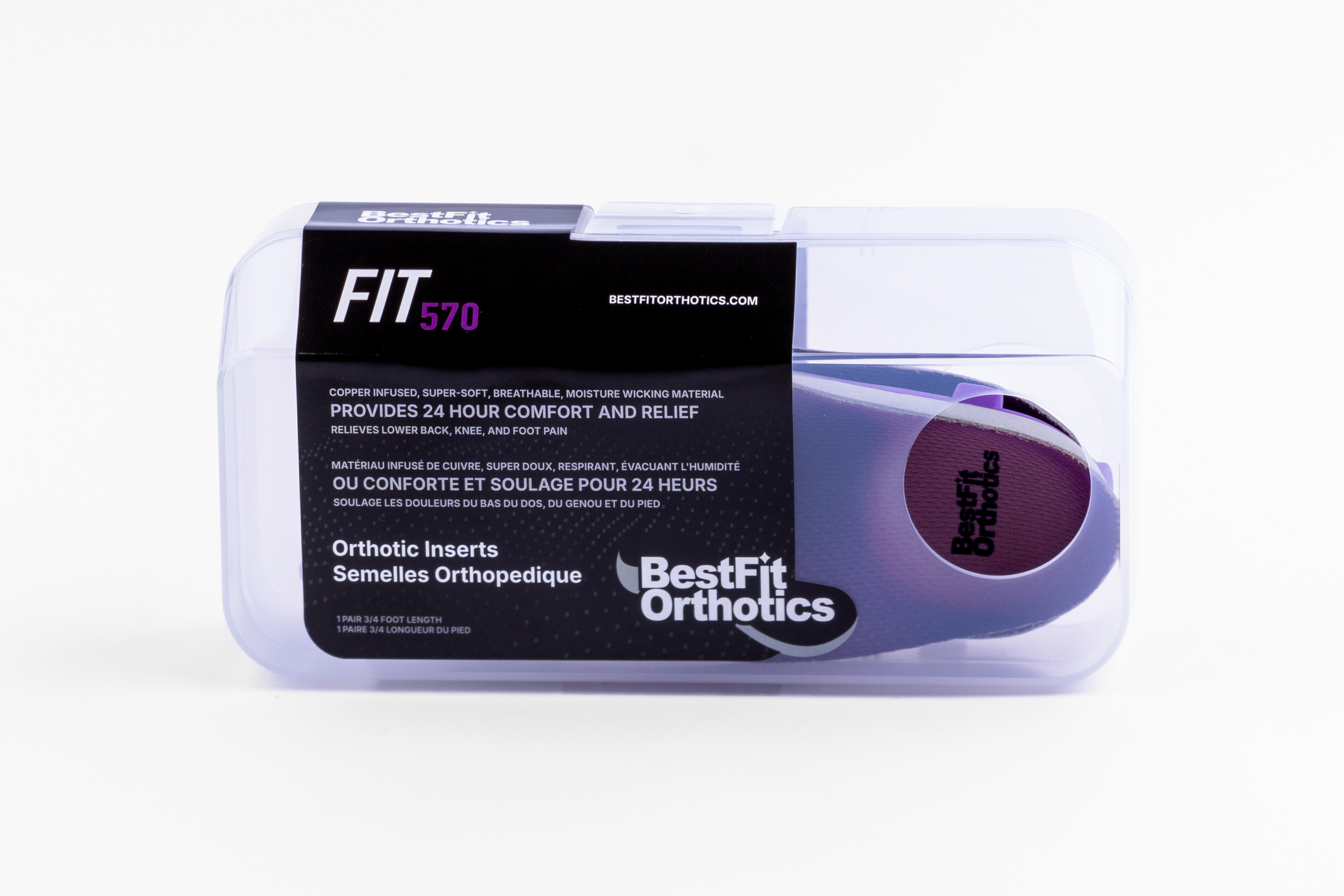 FIT570 Orthotic Inserts 3/4 Length