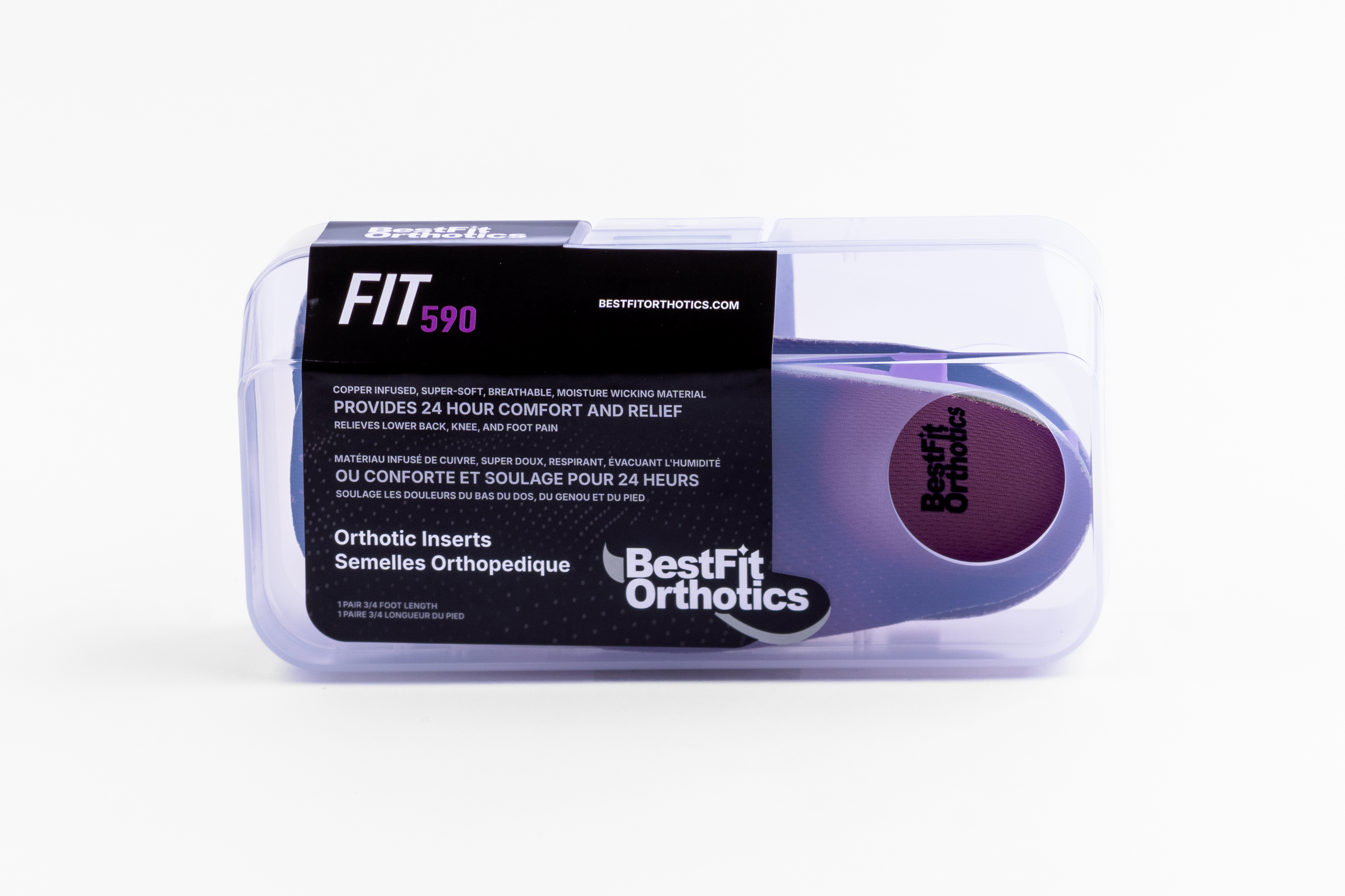FIT590 Orthotic Inserts 3/4 Length